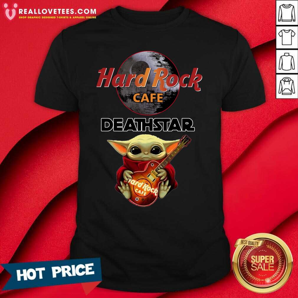 Hot Baby Yoda Hug Hard Rock Cafe Deathstar Shirt