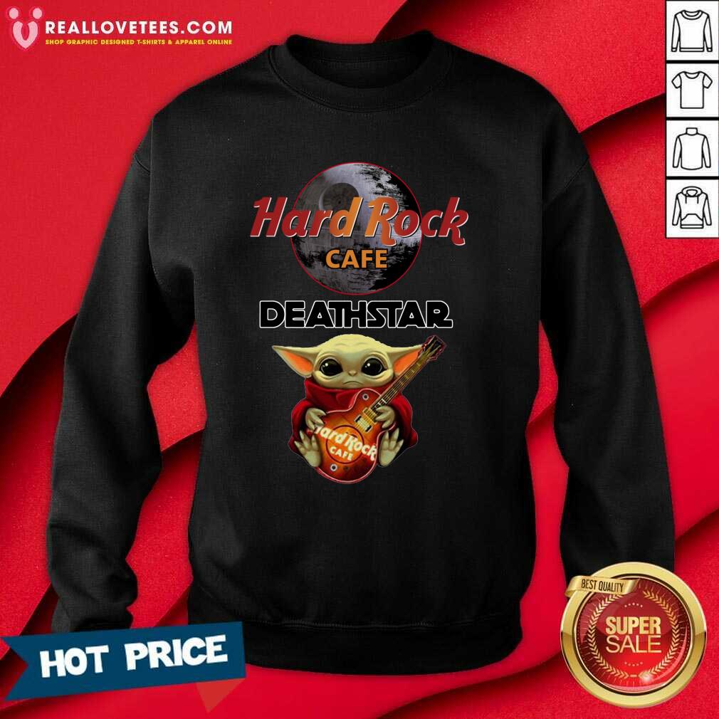 Hot Baby Yoda Hug Hard Rock Cafe Deathstar Shirt