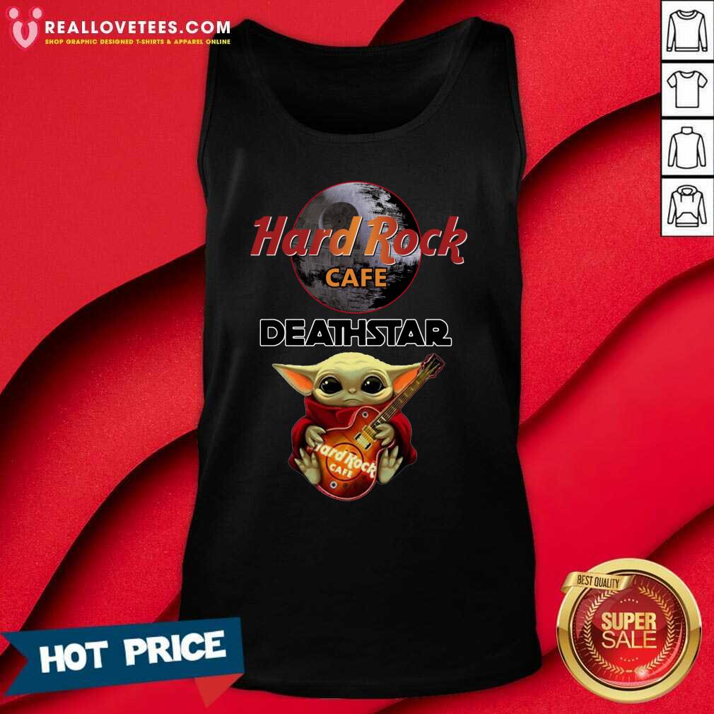 Hot Baby Yoda Hug Hard Rock Cafe Deathstar Shirt
