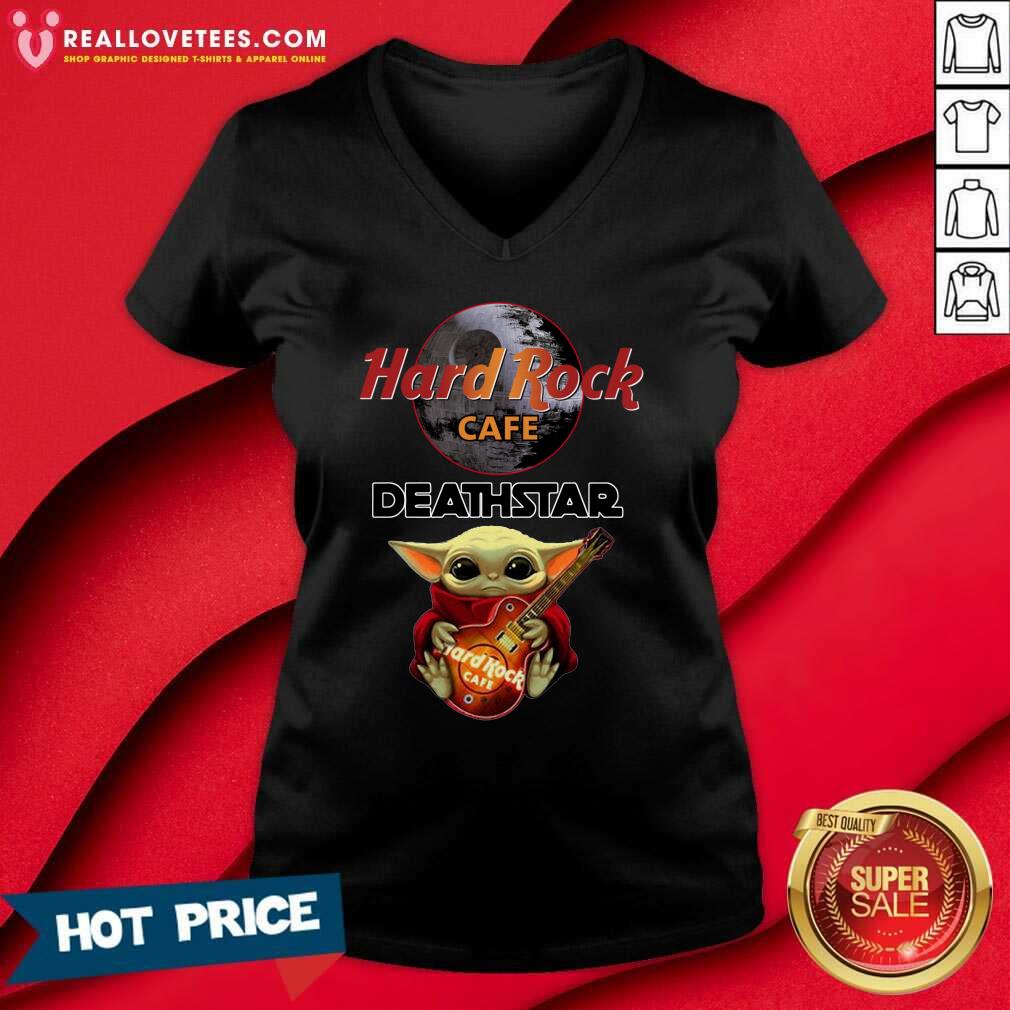 Hot Baby Yoda Hug Hard Rock Cafe Deathstar Shirt