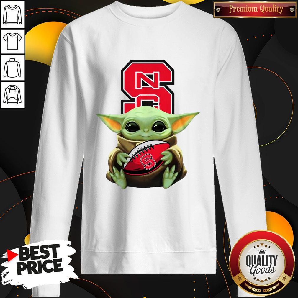 Hot Baby Yoda Hug North Carolina State Football Shirt