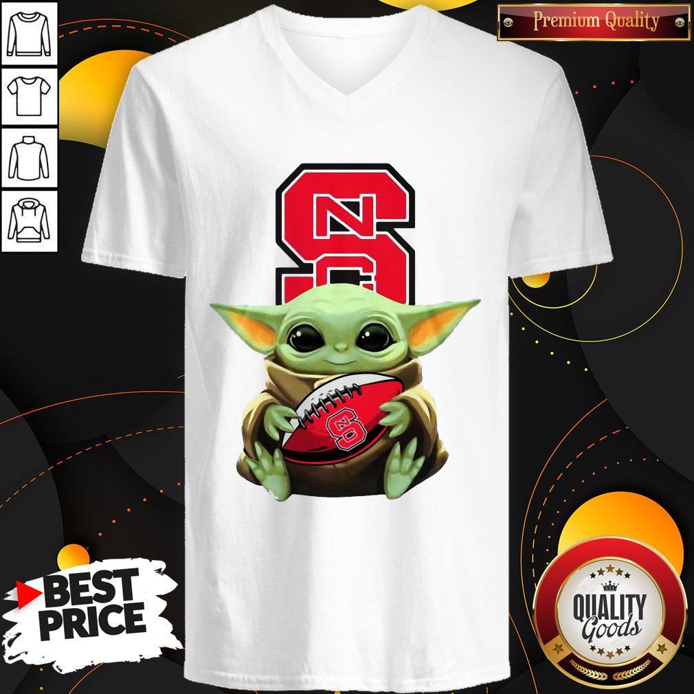 Hot Baby Yoda Hug North Carolina State Football Shirt
