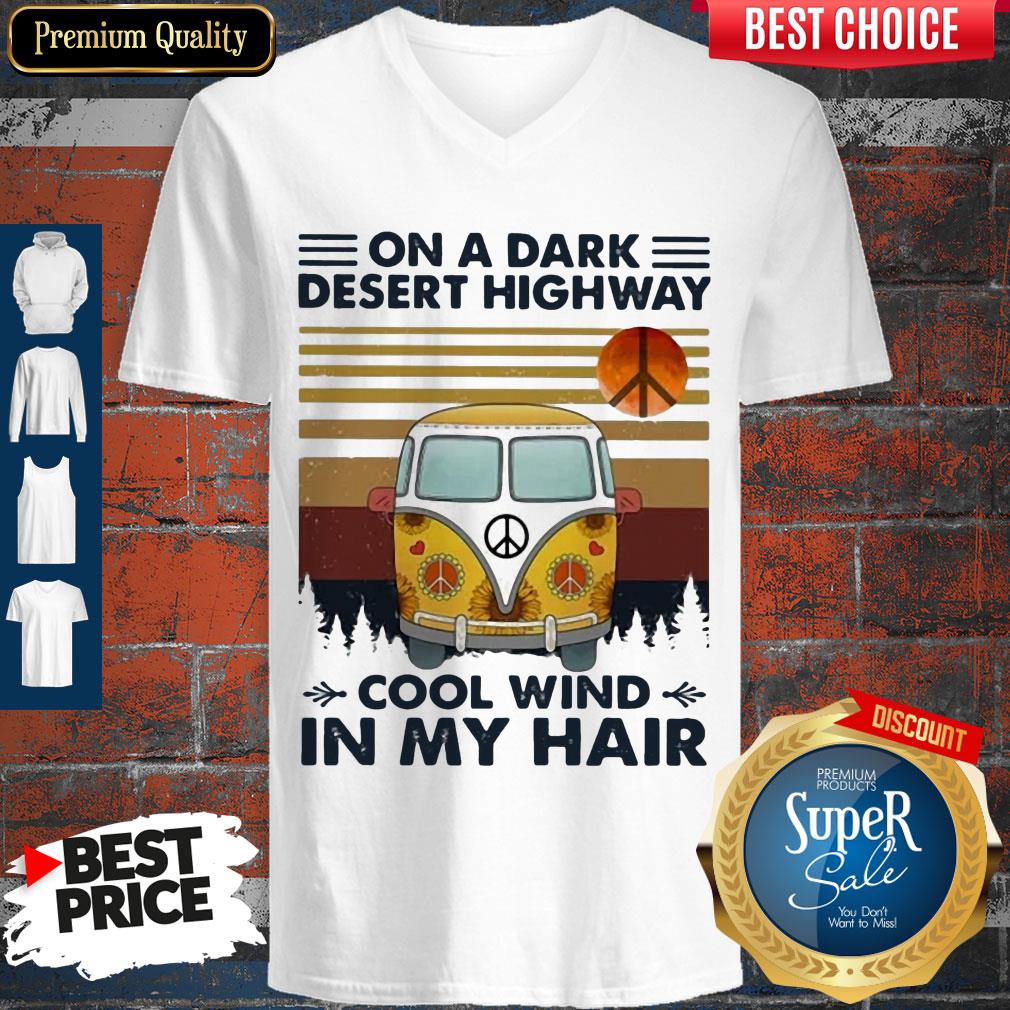 Hot Bus On A Dark Desert Highway Cool Wind In My Hair Vintage Shirt