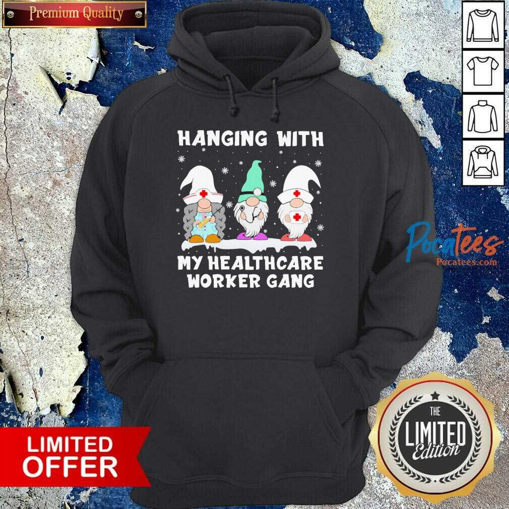 Hot Gnomies Nurse Hanging With My Healthcare Worker Gang Christmas Shirt