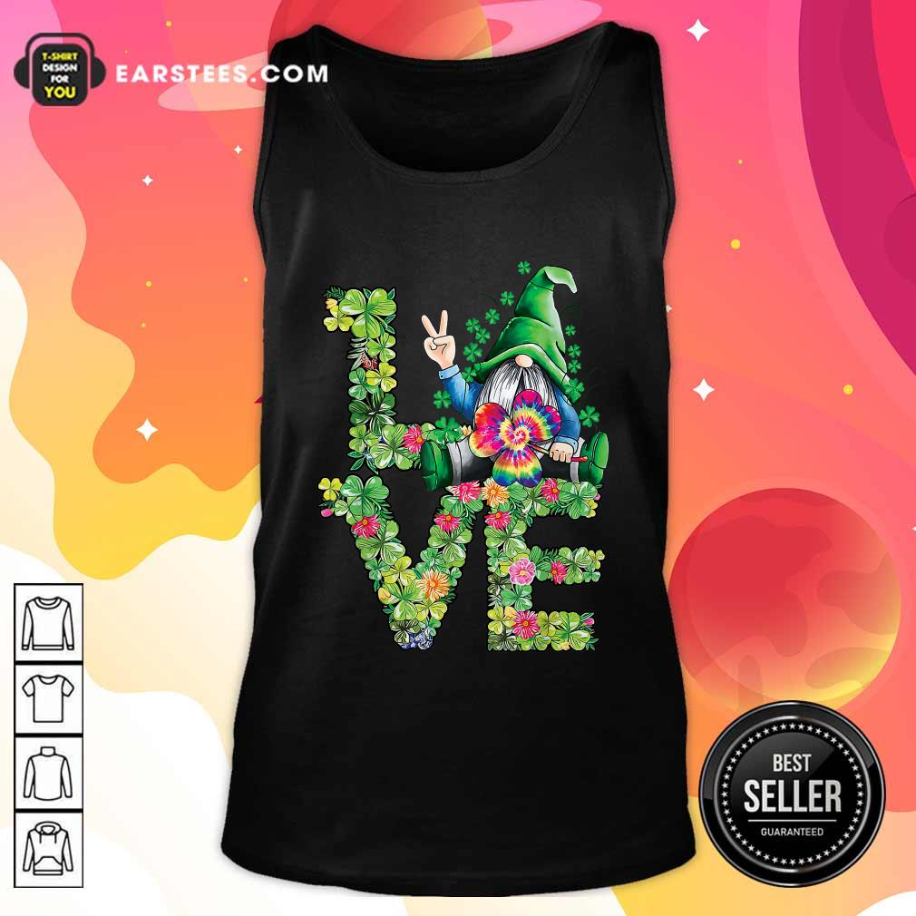 Hot Love Hippie Gnome Happy St Patricks Day Shirt
