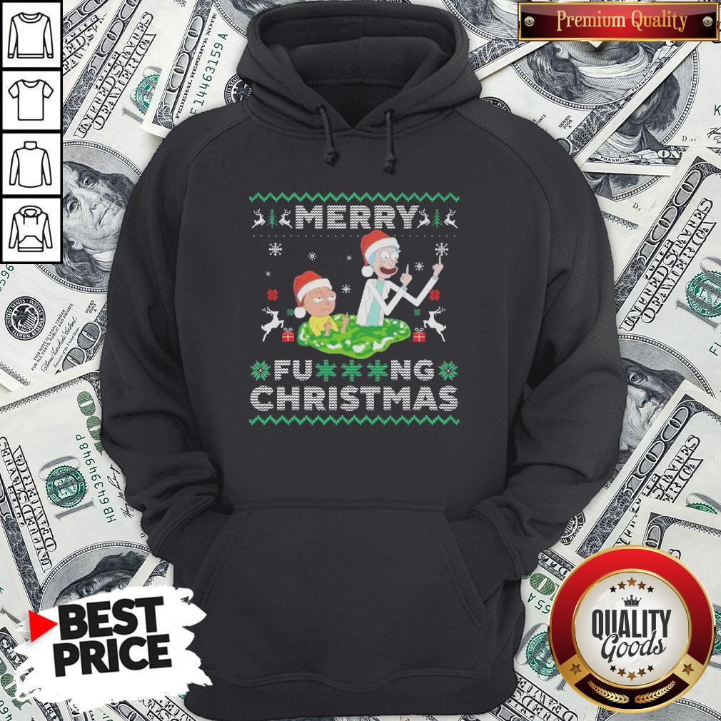 Hot Santa Rick And Morty Merry Fucking Christmas Shirt