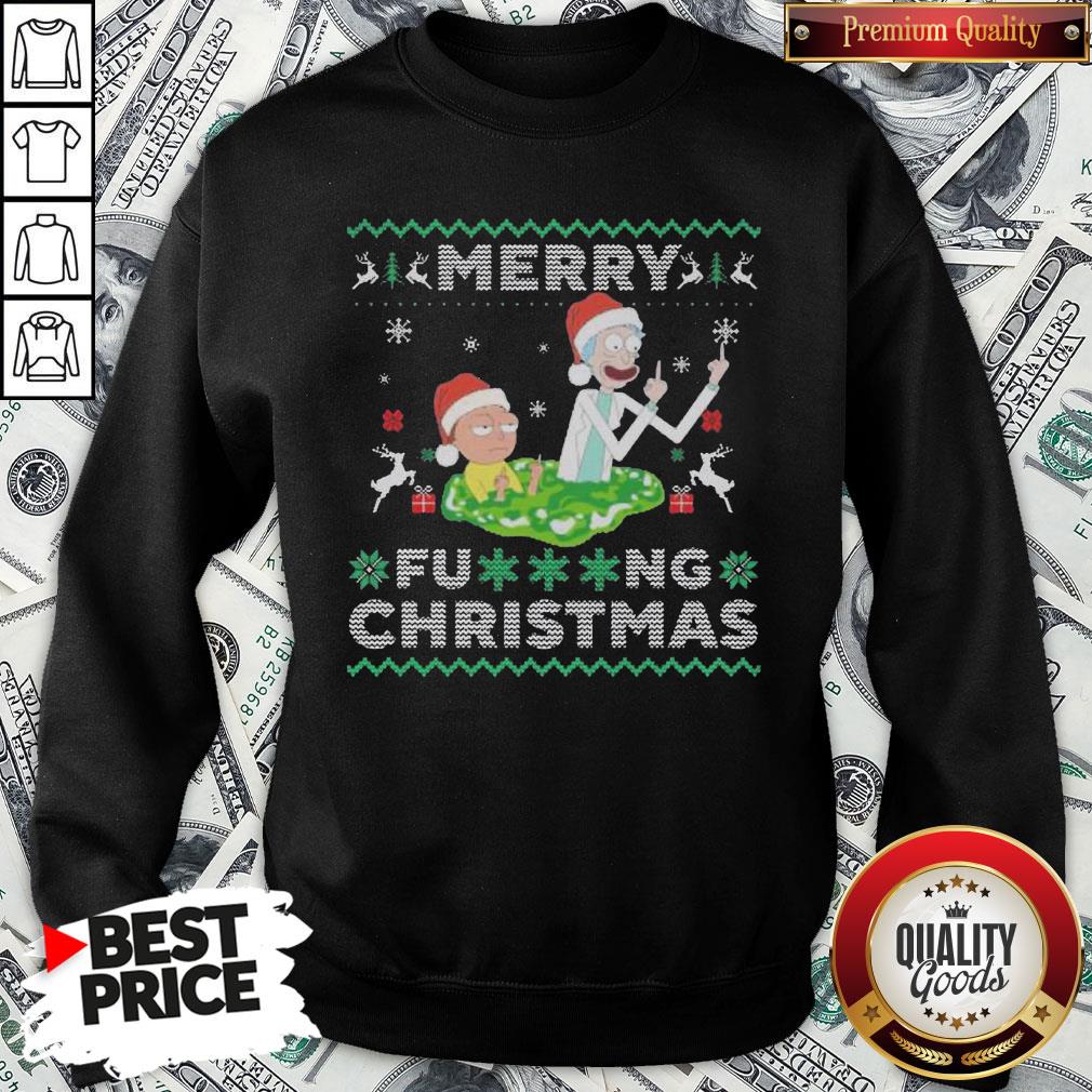 Hot Santa Rick And Morty Merry Fucking Christmas Shirt