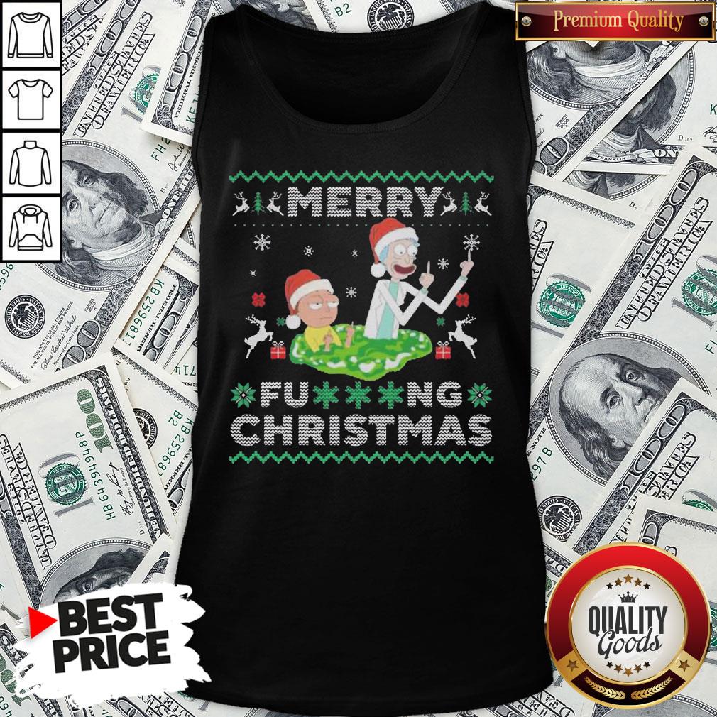 Hot Santa Rick And Morty Merry Fucking Christmas Shirt