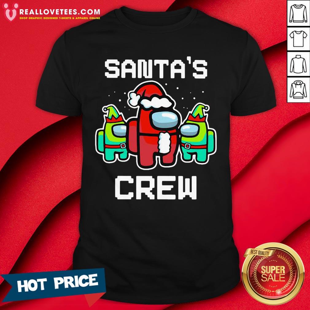 Hot Santa’s Crew Among Us Game Sus Xmas Shirt