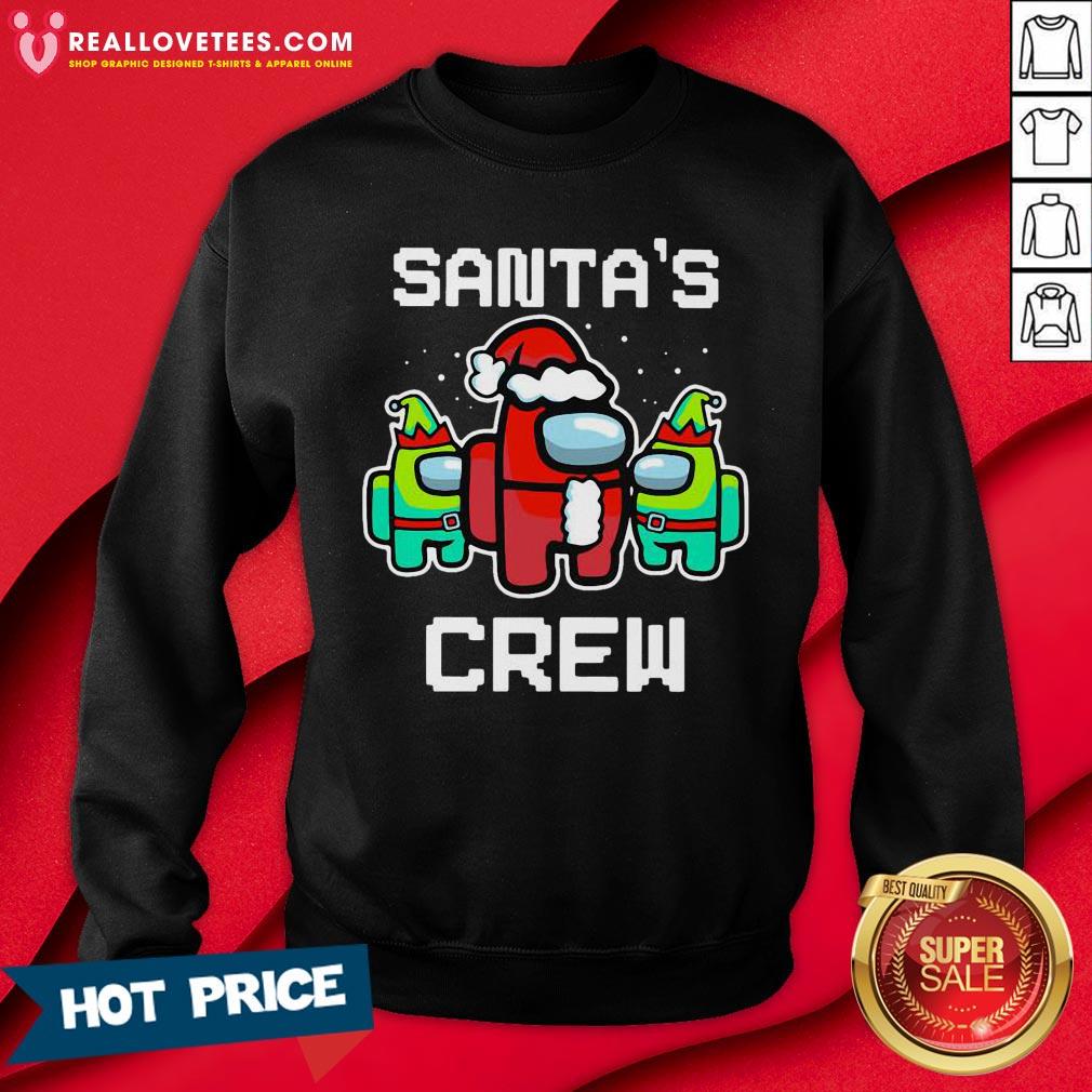 Hot Santa’s Crew Among Us Game Sus Xmas Shirt