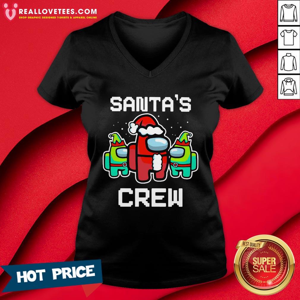 Hot Santa’s Crew Among Us Game Sus Xmas Shirt