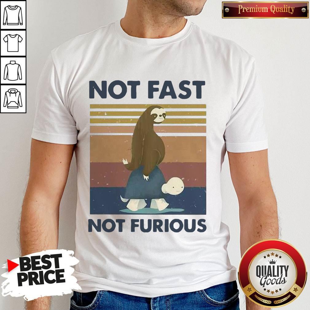Hot Sloth Turtle Not Fast Not Furious Vintage Shirt