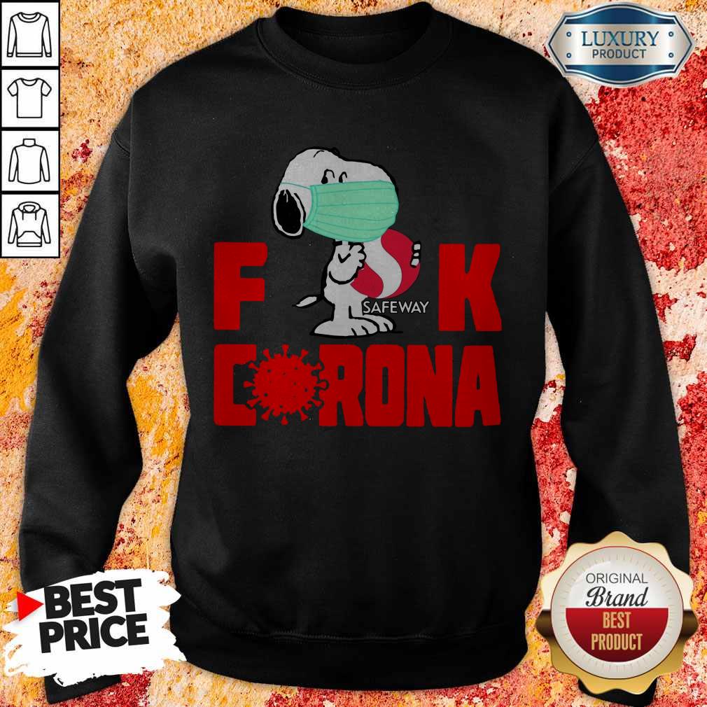 Hot Snoopy Face Mask Hug Safeway Fuck Coronavirus Shirt