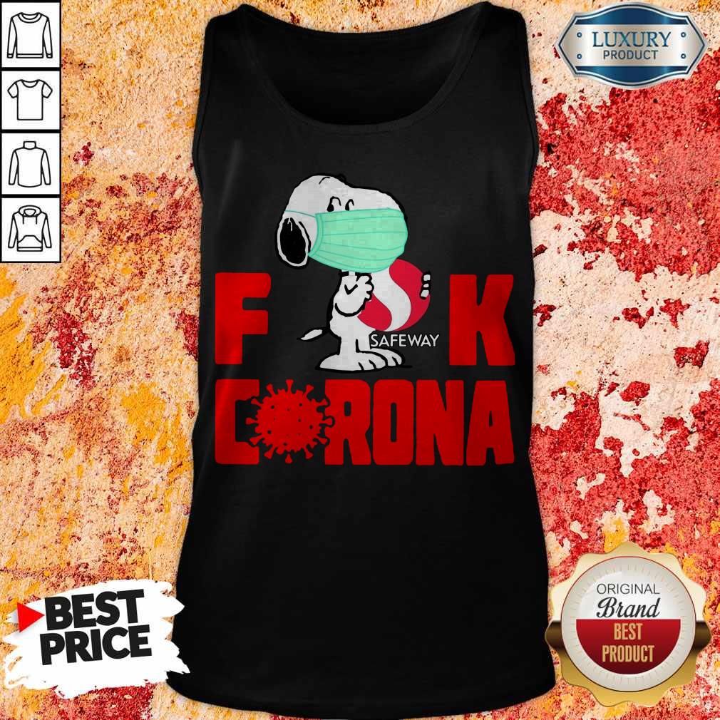 Hot Snoopy Face Mask Hug Safeway Fuck Coronavirus Shirt