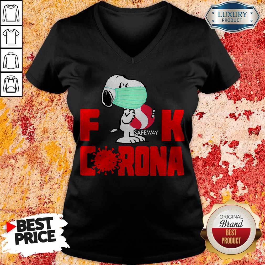 Hot Snoopy Face Mask Hug Safeway Fuck Coronavirus Shirt