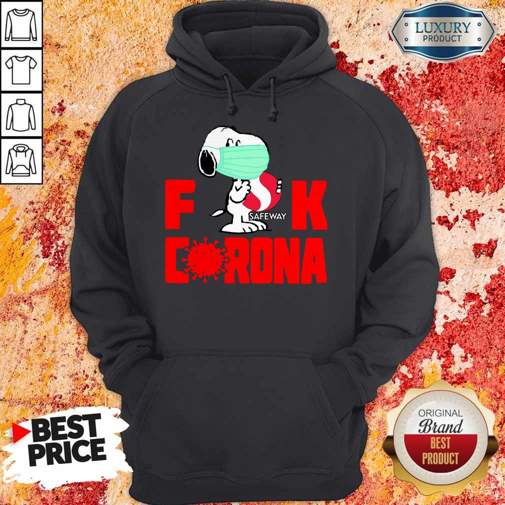 Hot Snoopy Face Mask Hug Safeway Fuck Coronavirus Shirt