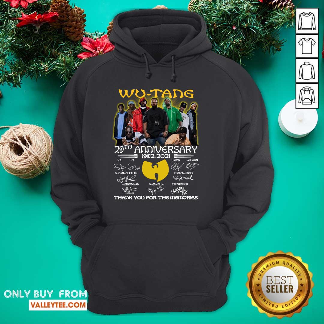Hot The Wu Tang 29th Anniversary 1992 2021 Signatures Thank Shirt