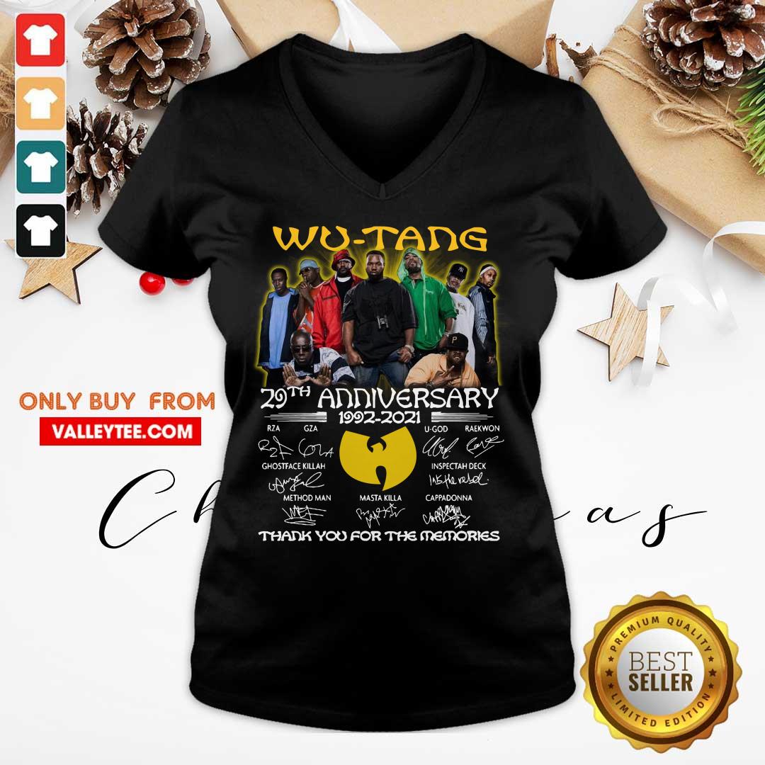 Hot The Wu Tang 29th Anniversary 1992 2021 Signatures Thank Shirt