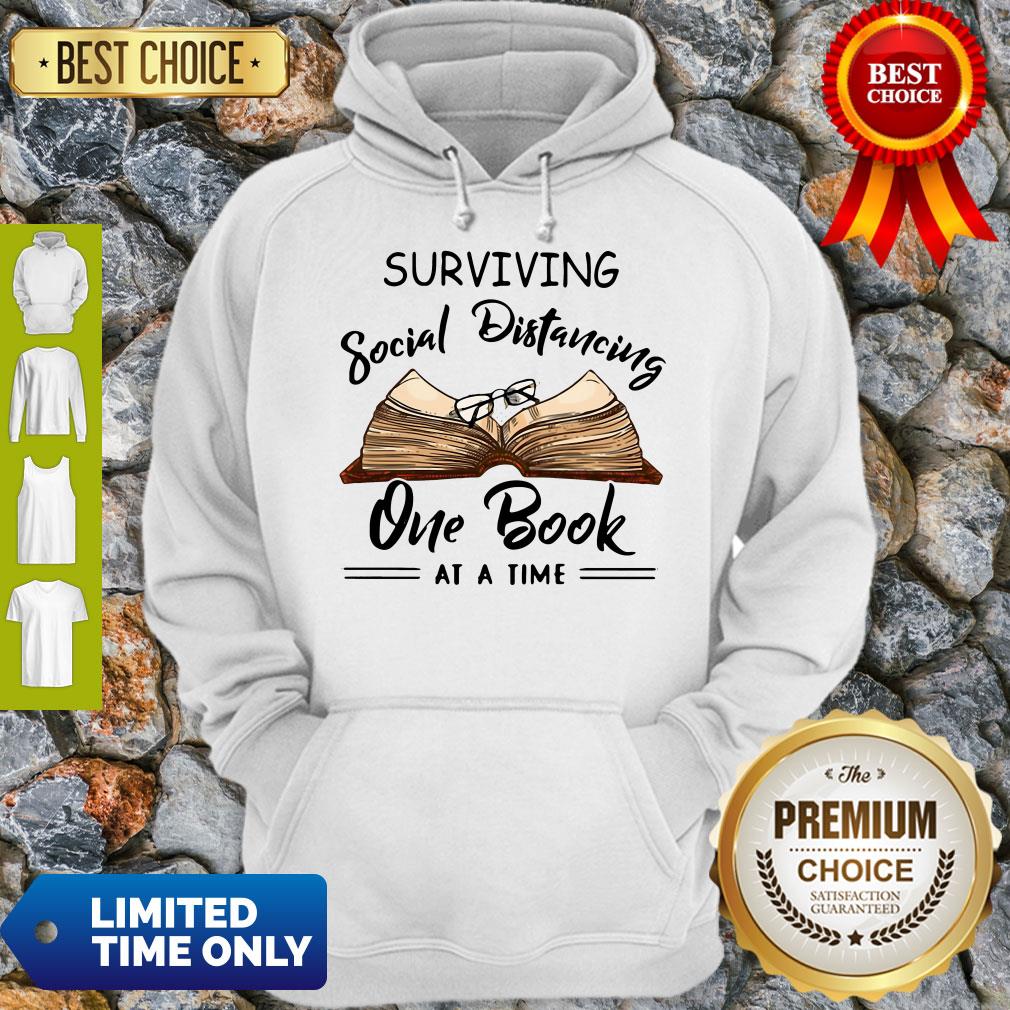Official Surviving Social Distancing One Book At A Time Shirt