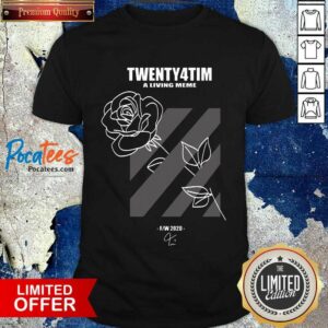 Top Twenty4tim Shop Merch Rose Shirt