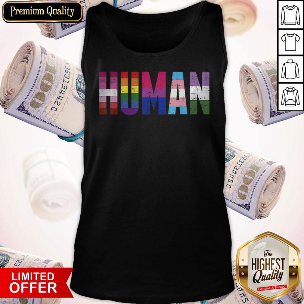 Human LGBT Lesbian Gay Bisexual Transgender Genderqueer Gift Shirt
