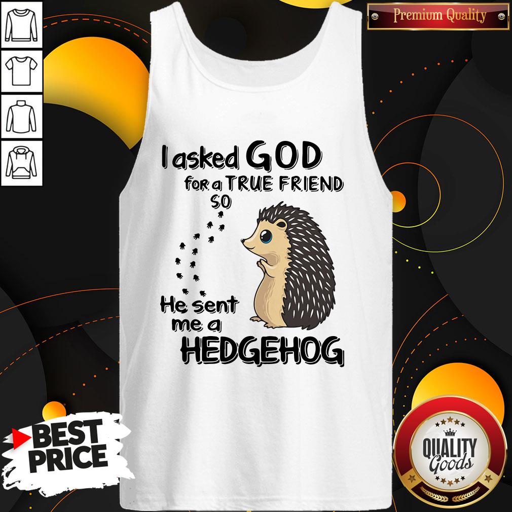 I Asked God For A True Friend So He Sent Me A Hedgehog Shirt