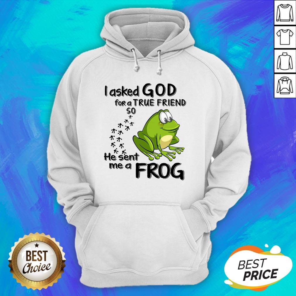 I Asked God For True Friend So He Sent Me A Frog Shirt