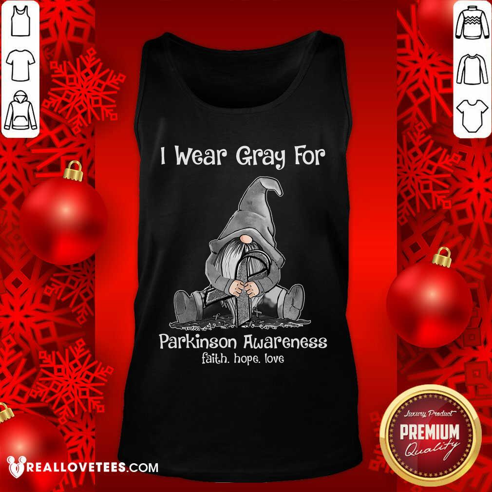 I Wear Gray For Parkinson Awareness Shirt