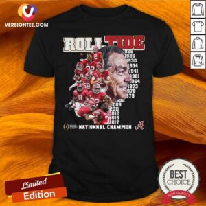 Funny Alabama Crimson Tide Roll Tide National Champion Shirt