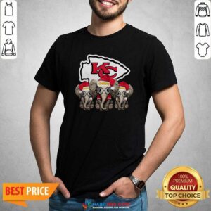 Official Cute Kansas City Chiefs Elephant Christmas Shirt