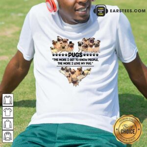 Heart I Love Pugs Shirt