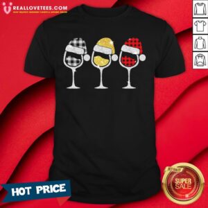 Sweet Plaid Wines Santa Claus Shirt