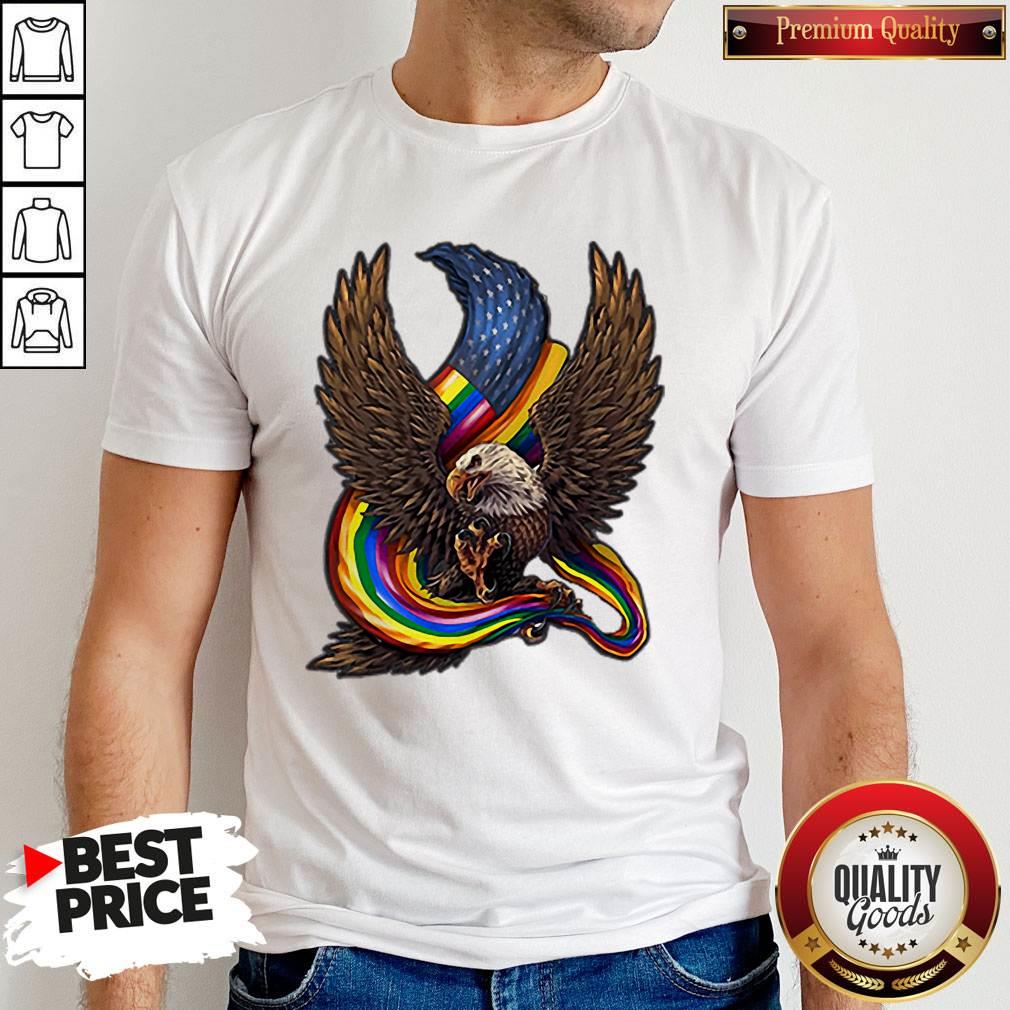 Independence Day Eagle Rainbow LGBT Shirt