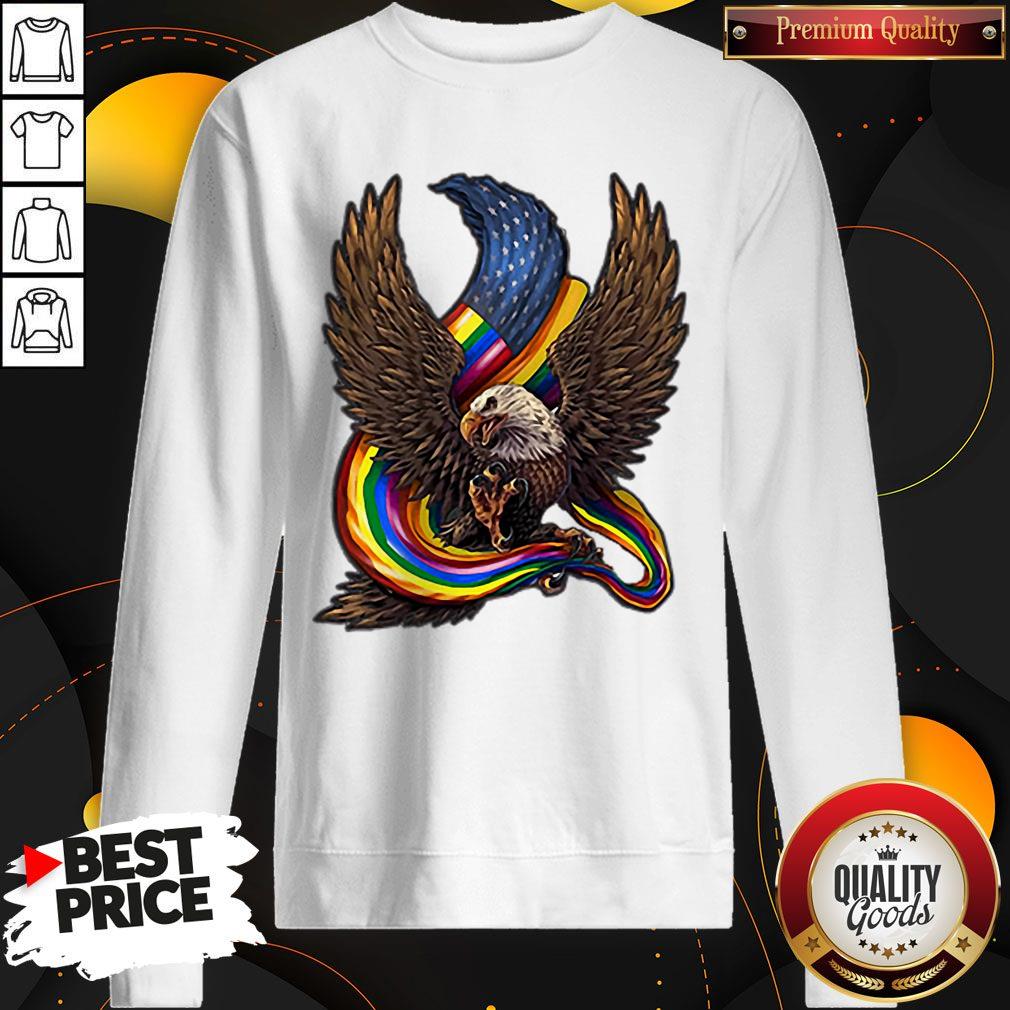 Independence Day Eagle Rainbow LGBT Shirt