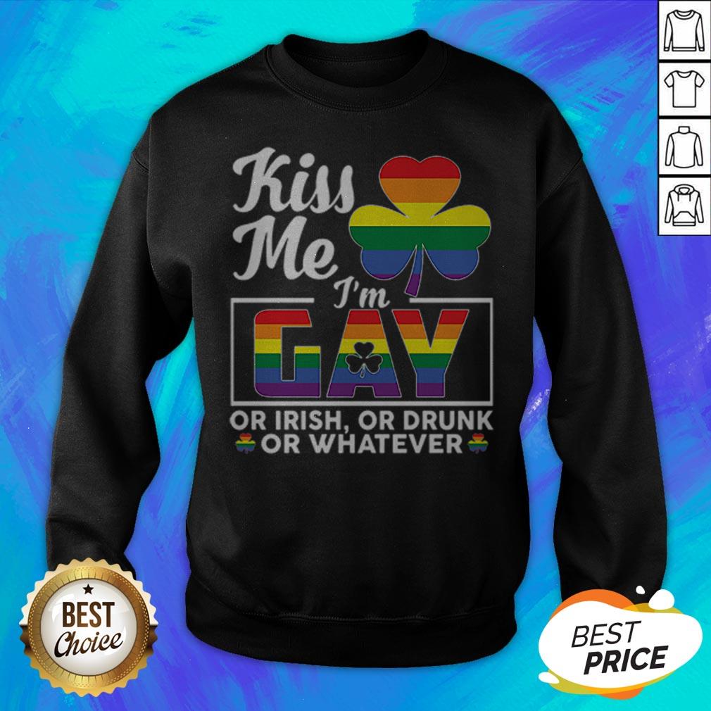 Irish LGBT Kiss Me I'M Gay Or Irish Or Drunk Or Whatever T-Shirt