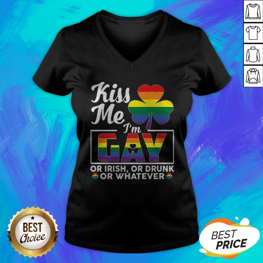 Irish LGBT Kiss Me I'M Gay Or Irish Or Drunk Or Whatever T-Shirt