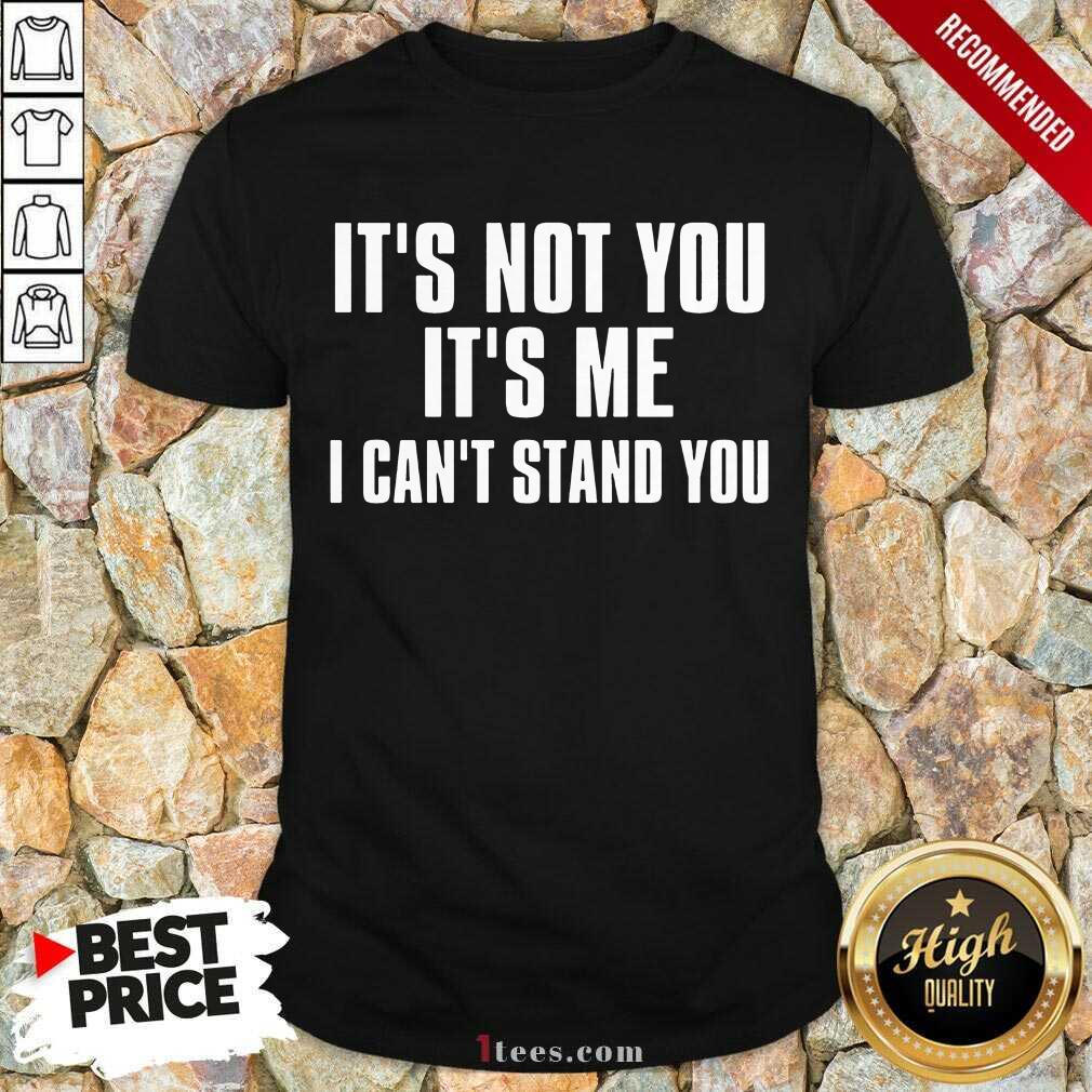It's Not You It's Me I Can't Stand You Shirt