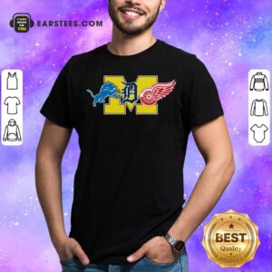 Happy Detroit Lions Detroit Red Wings Danville Blue Devils Shirt