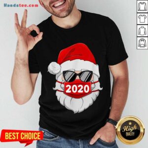 Original Santa With Face Mask 2020 Christmas Shirt