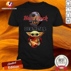 Pretty Baby Yoda Hug Hard Rock Cafe Deathstar Shirt