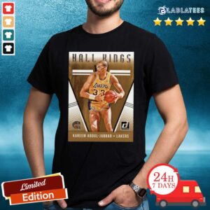 Hot 2018-2019 Donruss Hall Kings Basketball Card #12 Kareem Abdul-Jabbar Los Angeles Lakers Shirt