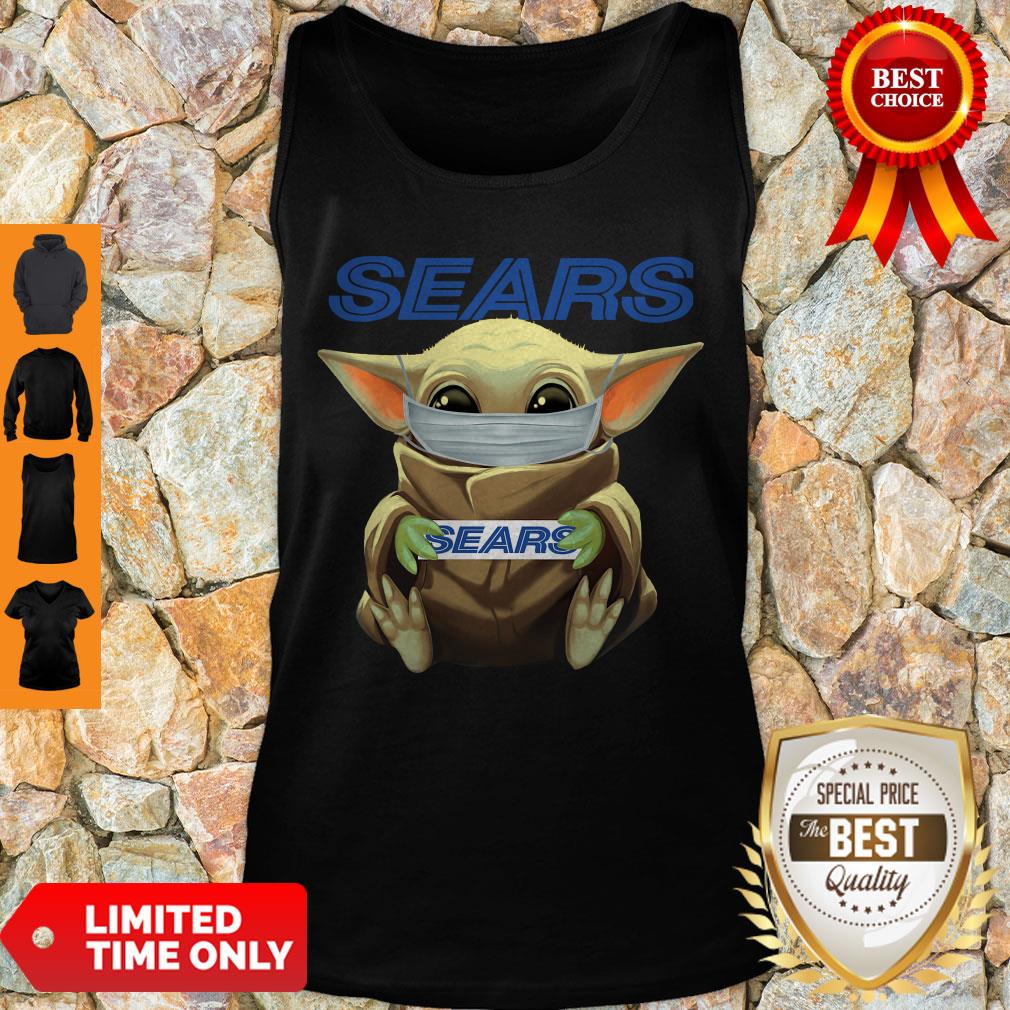 Nice Baby Yoda Face Mask Sears Cant Stay At Home Shirt