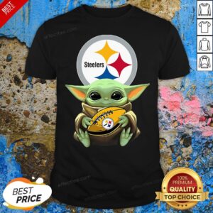 Nice Baby Yoda Hug Steelers Shirt