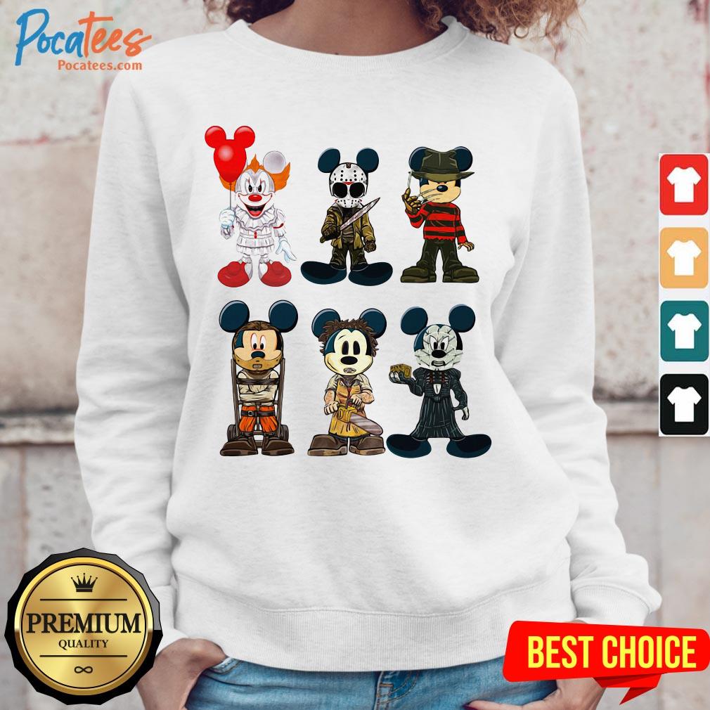 Mickey Mouse Style Horror Character Halloween Shirt