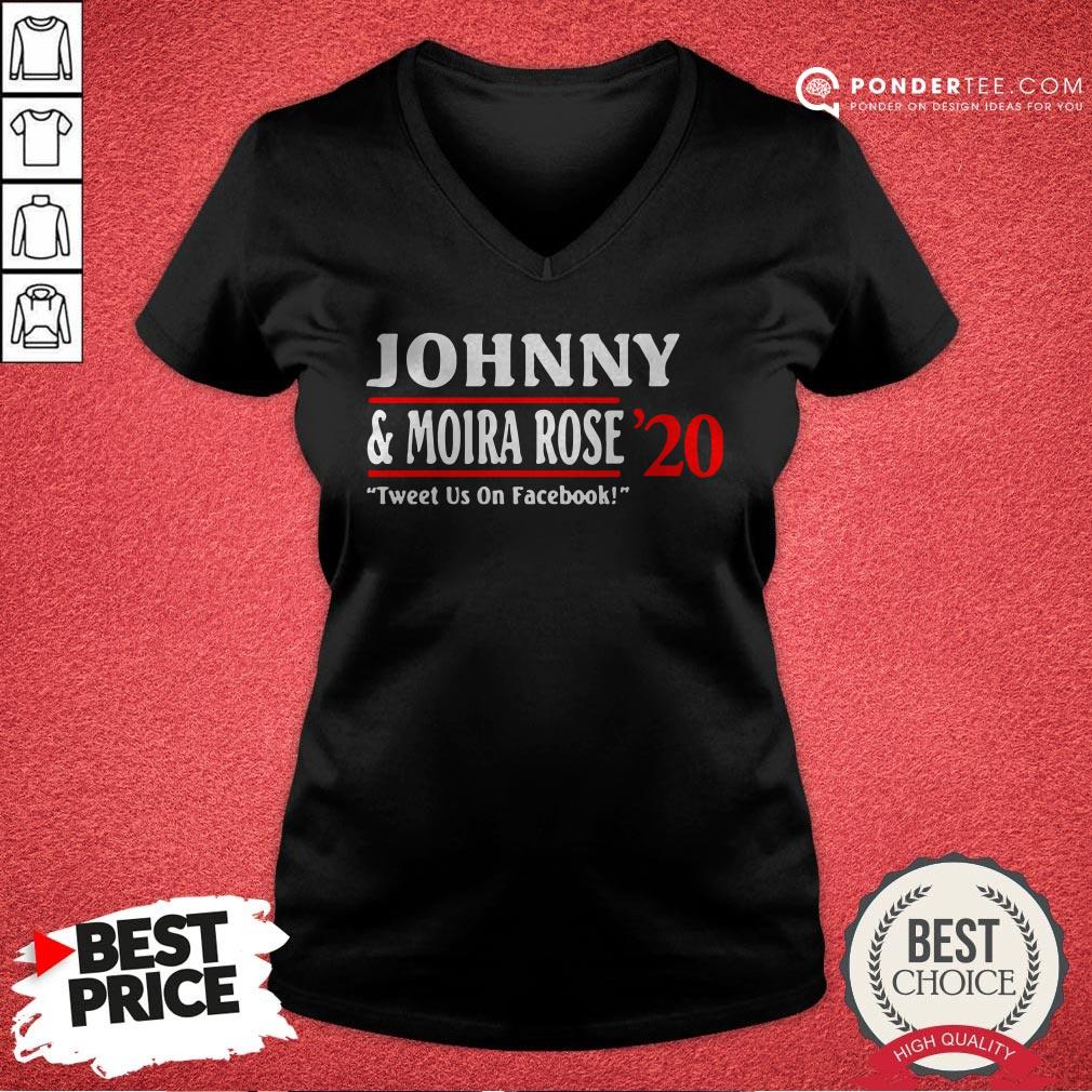 Jonny And Moira Rose 2020 Tweet Us On Facebook Shirt
