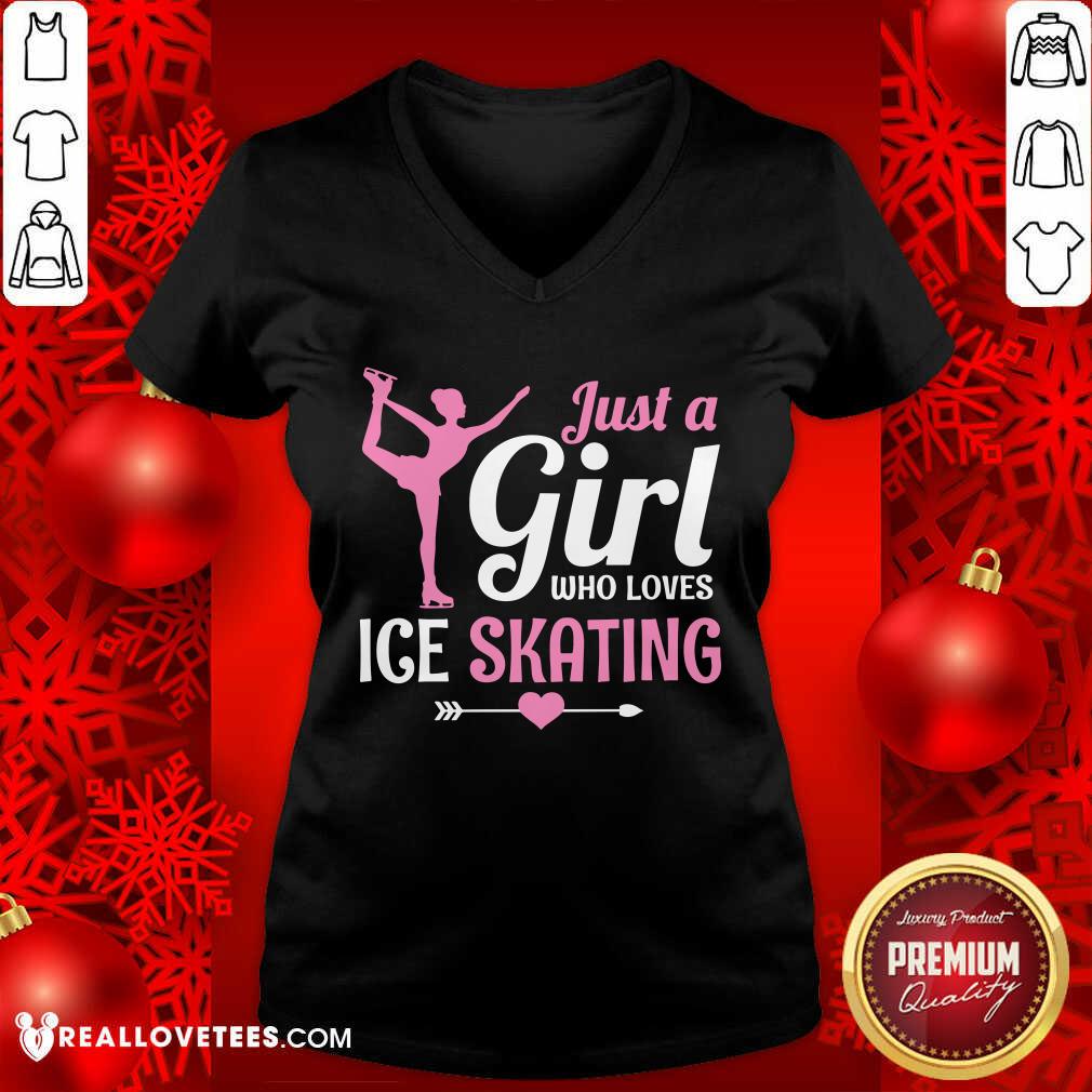 Just A Girl Who Loves Ice Skating Shirt