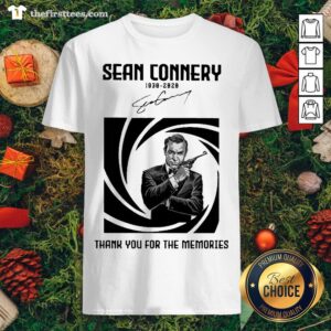Official Sean Connery 1930-2020 Thank You For The Memories Signature Shirt