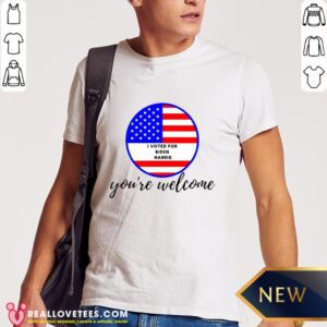 Hot I Voted For Biden Harris 2020 You’re Welcome American Flag Shirt