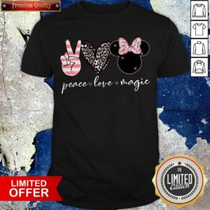 Official Peace Love Magic Mickey Mouse T-Shirt