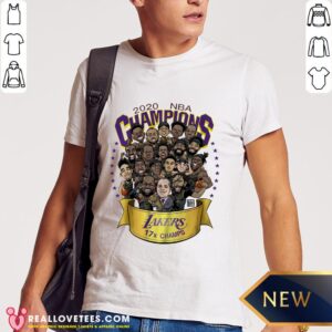Funny 2020 NBA Champions Los Angeles Lakers 17 Champs Cartoon A Shirt
